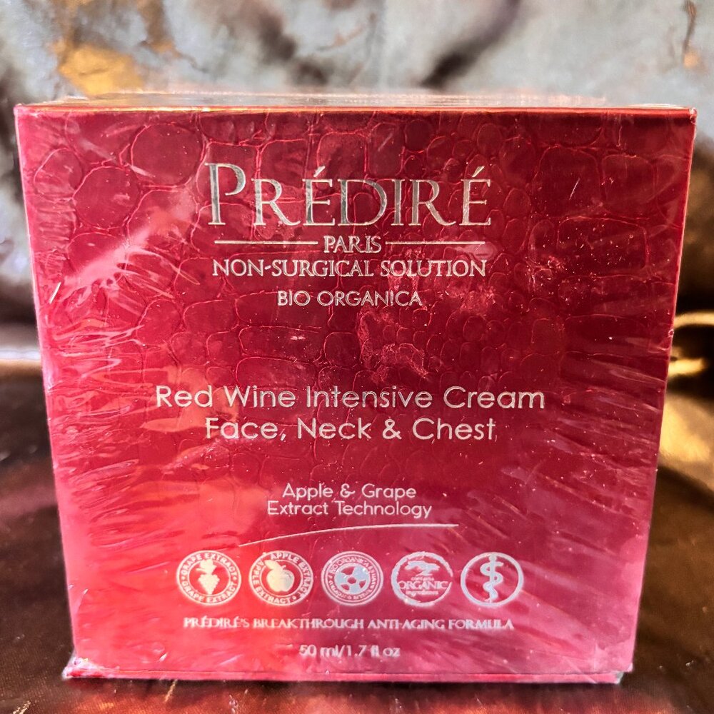 Predire Paris  Red Wine Intensive Cream Face, Neck and Chest, NIB 3 AVAIL